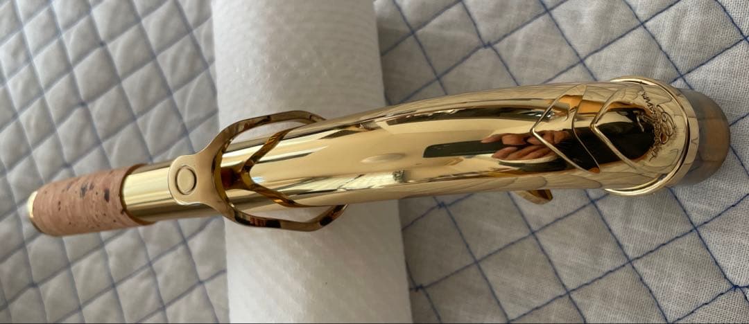 ヤナギサワAkz-1 アルト用ネック ブラス製ラッカー仕上げ