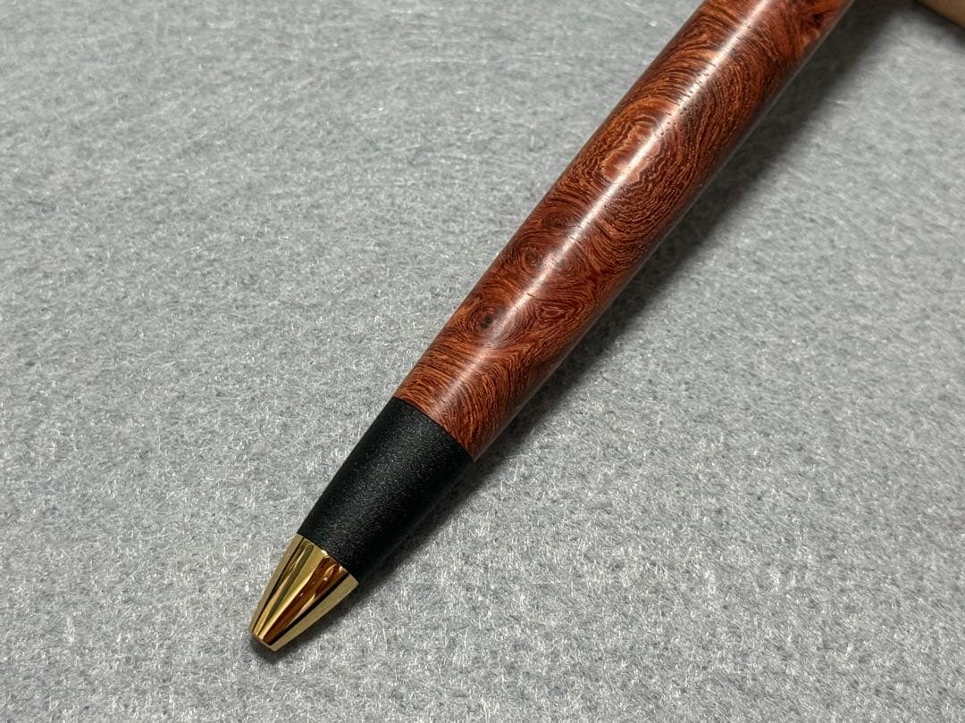 ①ボナンペン 真鍮 本花梨瘤 アンボイナ MP [野原工芸 工房楔 こぶた工房]