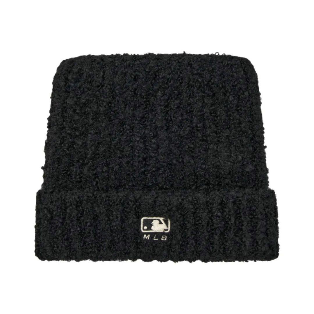 新品】カリナ着用 MLB KOREA 猫耳 ニット帽 ブラック - メルカリ