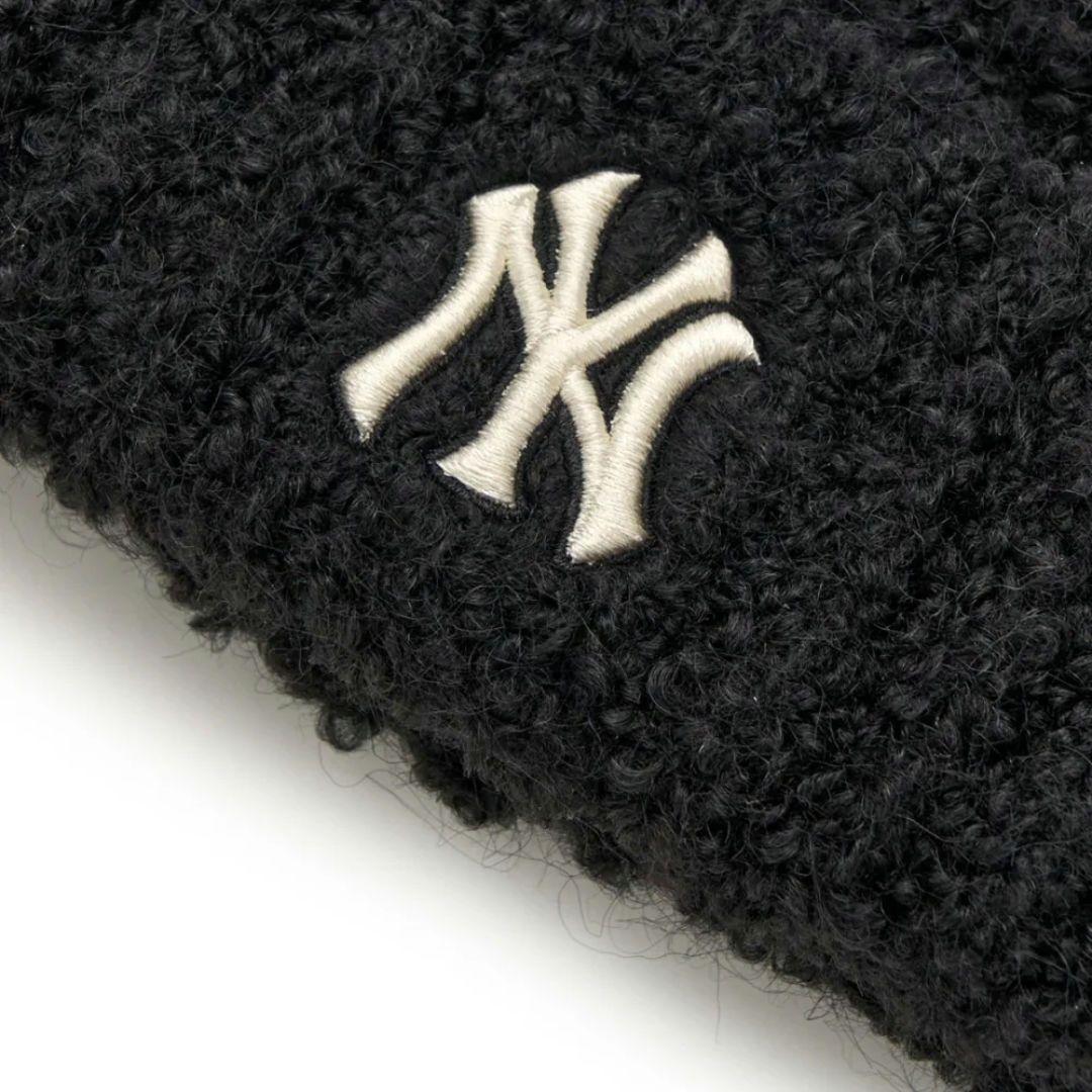 新品】カリナ着用 MLB KOREA 猫耳 ニット帽 ブラック - メルカリ