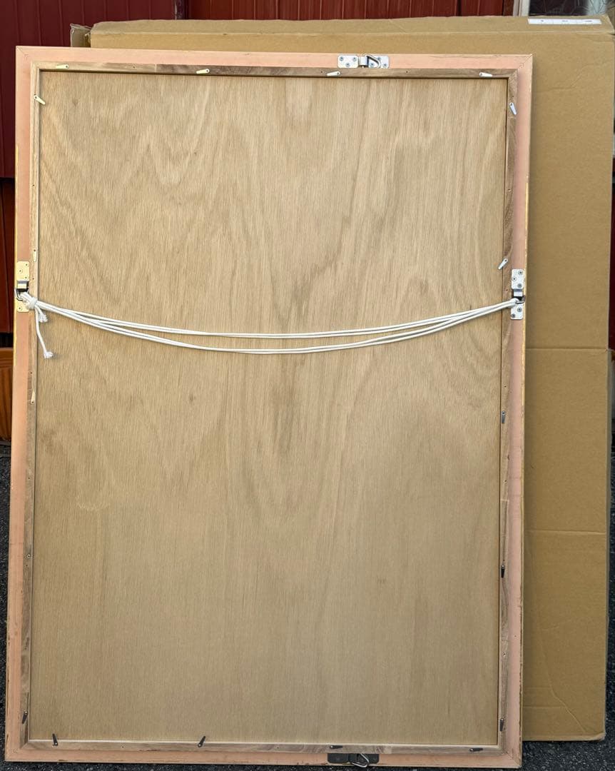 P50サイズゴールド木製油彩額縁 前面アクリル板＆供箱付き 送料込み 12/