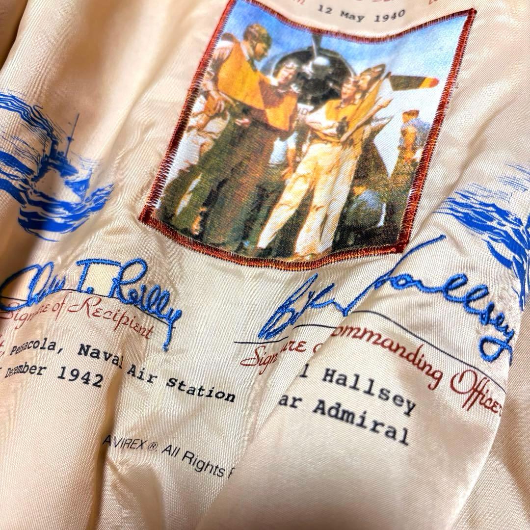 新品未使用】AVILEX 7823 G1 ボア付きフライトジャケット ブラック