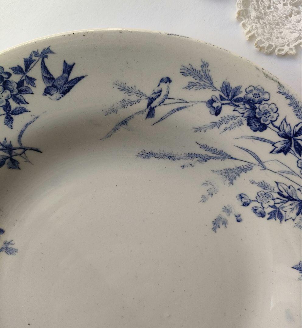 クレイユモントロー linotte 深皿 フランスアンティーク