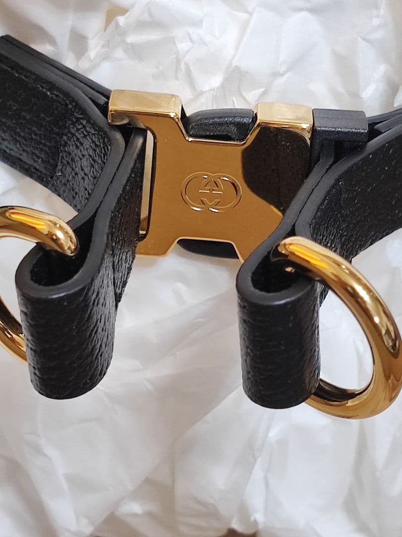 新品 グッチ インターロッキングG ドッグ ハーネス ペット用 散歩 S