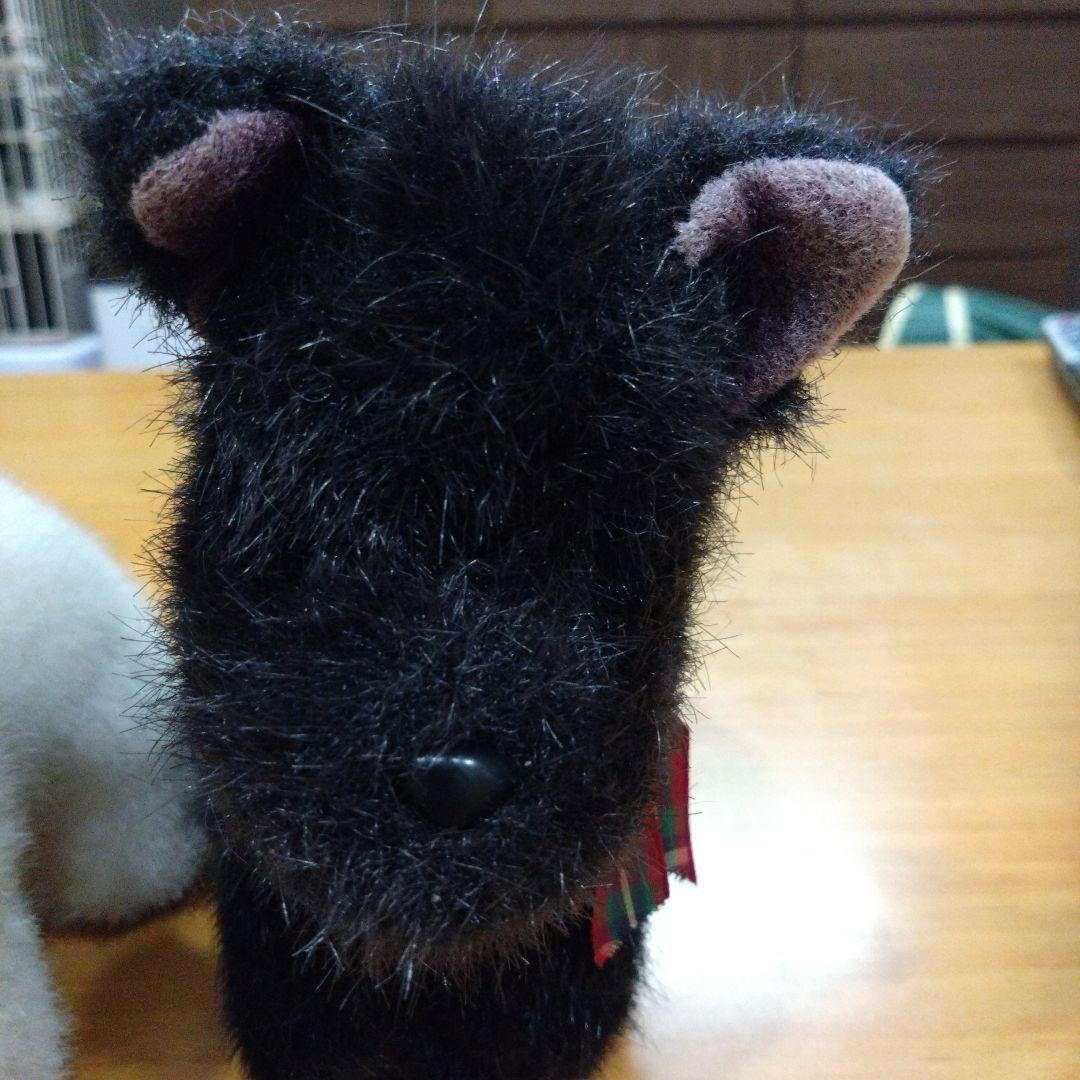 吉徳ぬいぐるみ　犬　テリア　子犬　ペア　レトロ