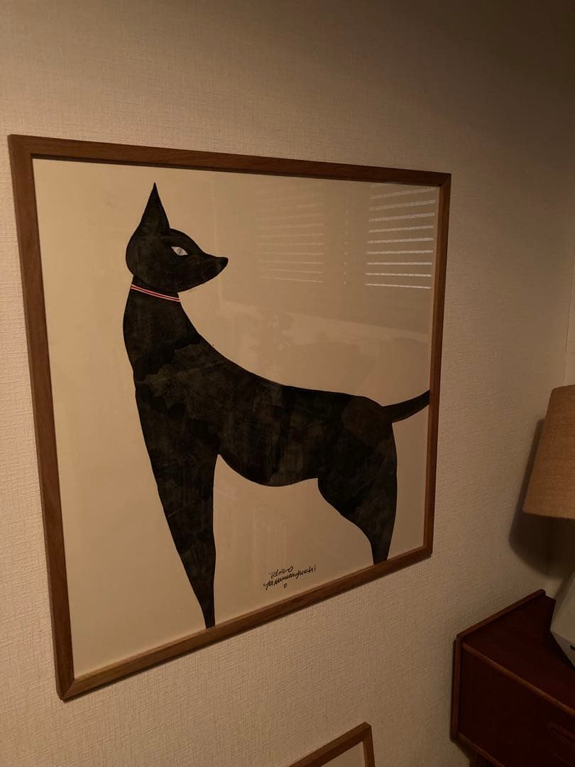 山口一郎　原画　黒猫 64×64