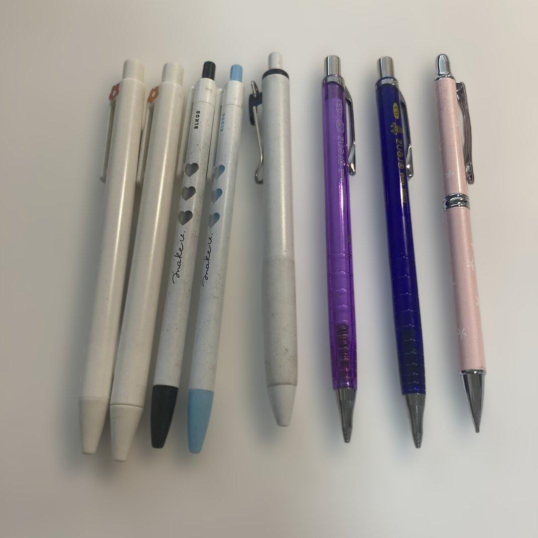 ボールペン シャーペン まとめ売り 8本 - メルカリ