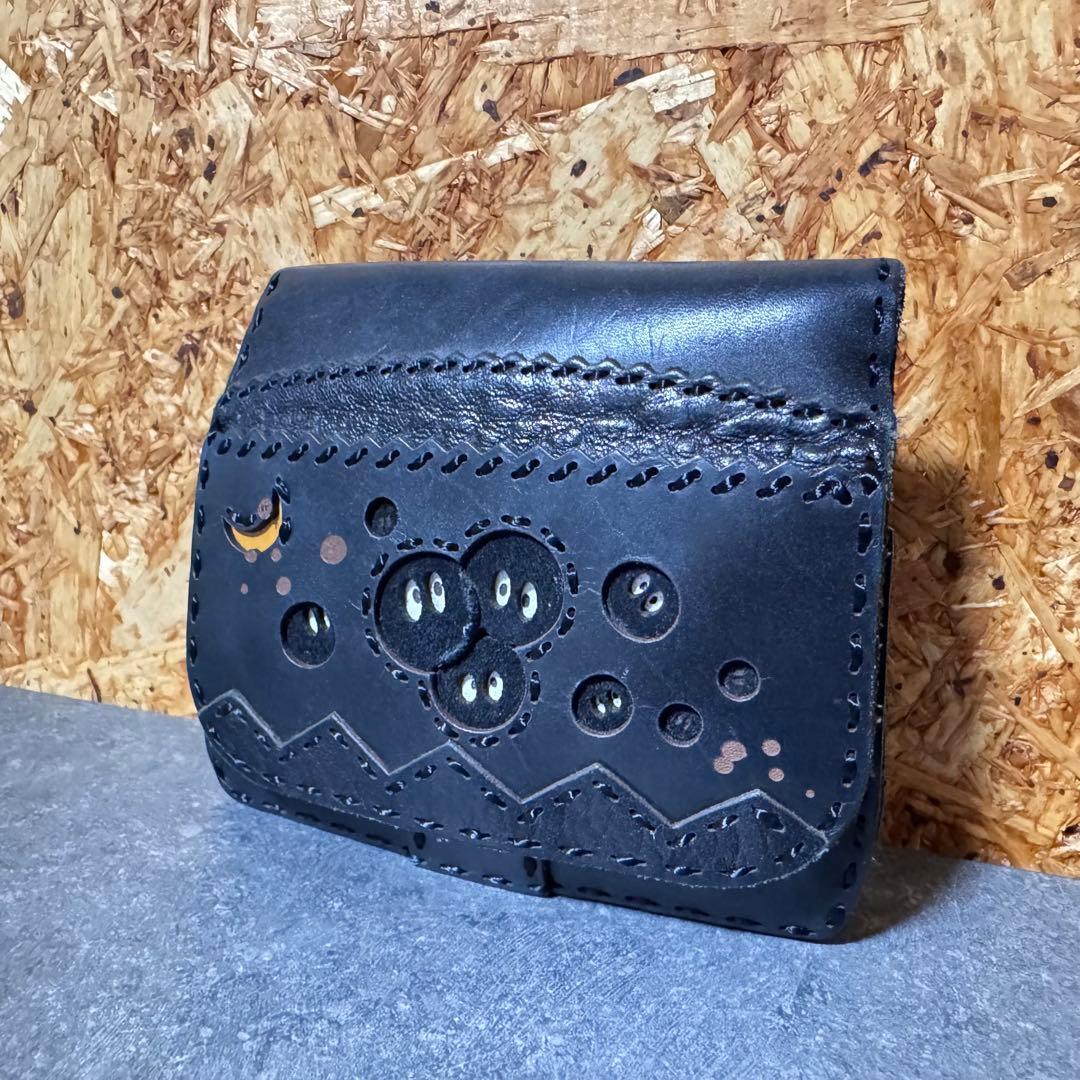 GBL となりのトトロ×おじゃがデザイン ショートウォレット まっくろ