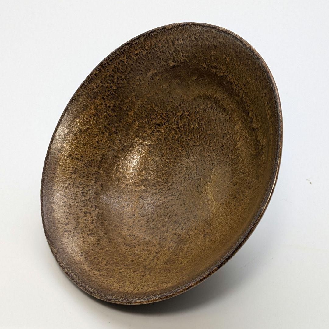 小倉円平 円平焼 金結晶茶盌 共箱共布栞 抹茶碗 抹茶茶碗 茶道具 小倉圓平