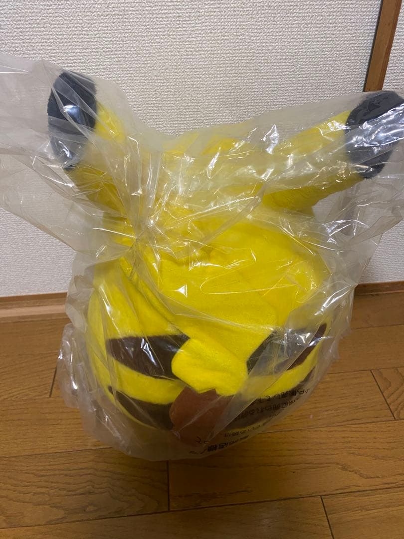 輸送袋未開封品】ポケモン ピカチュウ ぬいぐるみ 初期 TOMY1/1 等身大