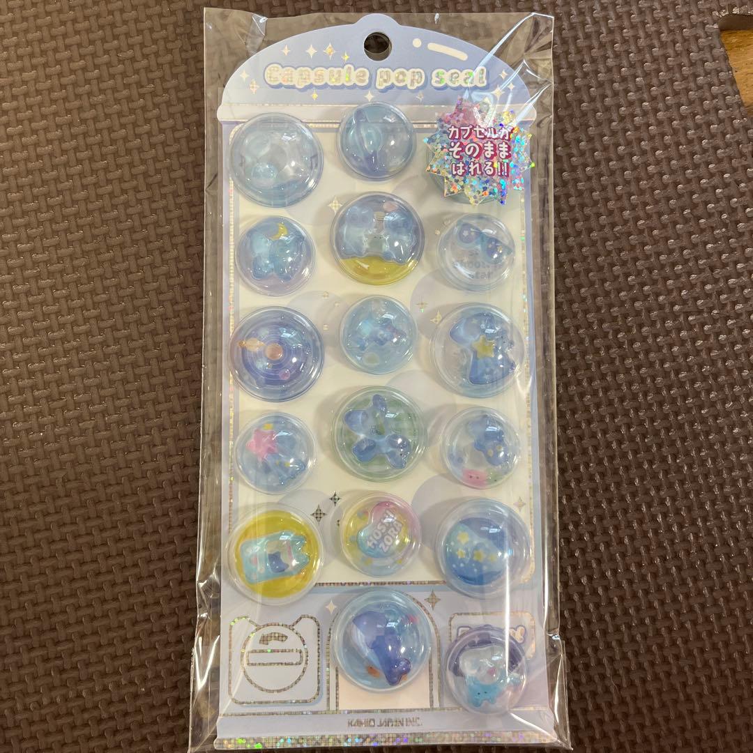 カミオジャパン　サン宝石　シール　ほっぺちゃん　カプセルポップシール