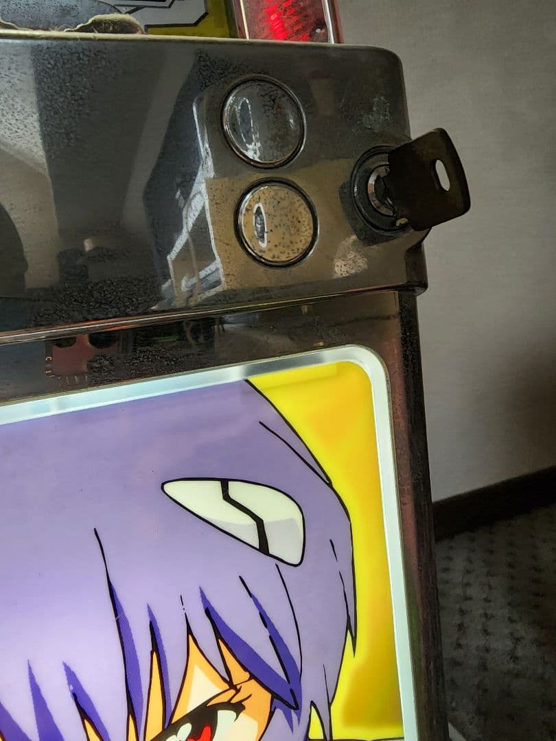 送料込み】エヴァンゲリオン 初代 綾波パネル コインボタン補充加工