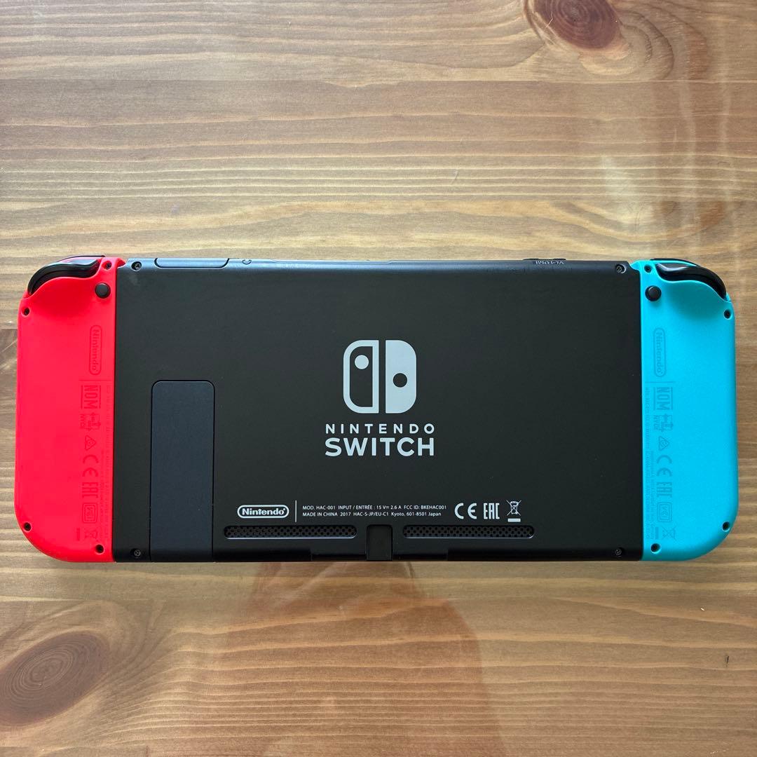 【美品】Nintendo Switch 本体 付属品セット 青/赤