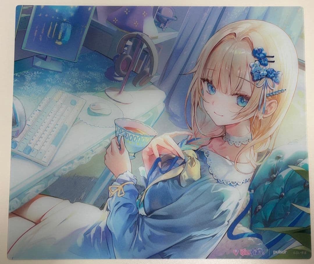 ぶいすぽ　藍沢エマ　ガラスマウスパッド