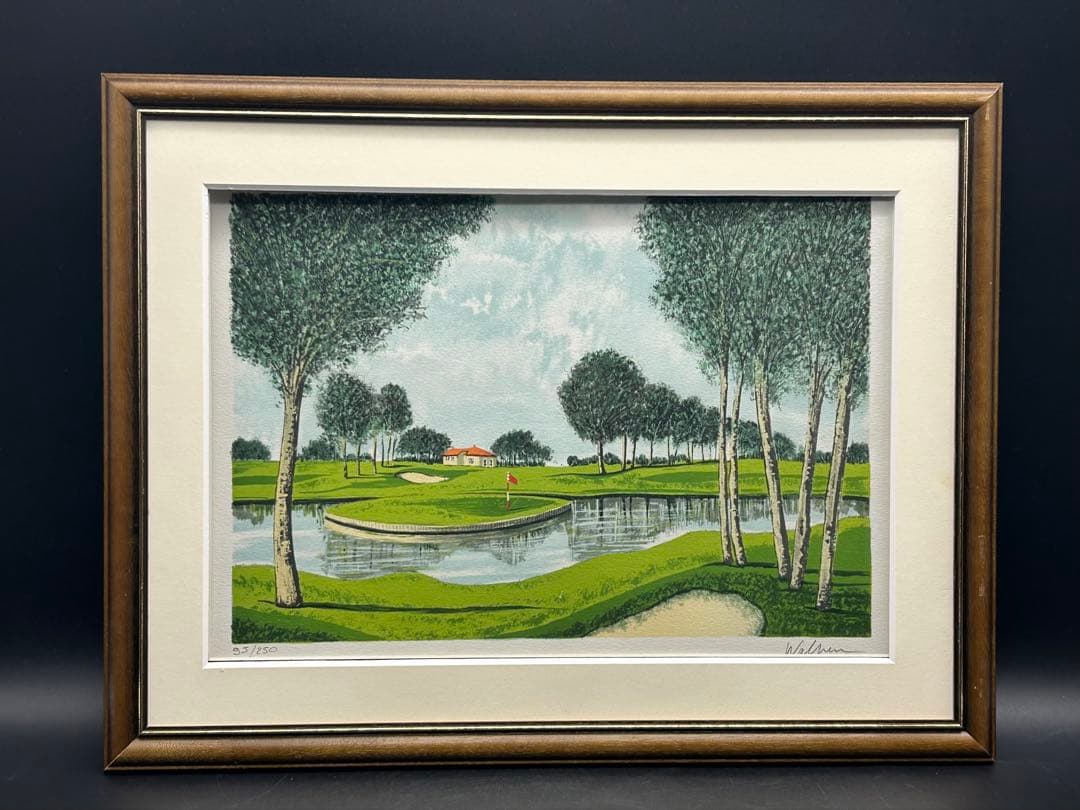 クロード・ウォルペン　リトグラフ　【グリーンハウス2】　シリアル番号　サインあり クロード・ウォルペン リトグラフ 【グリーンハウス2】 シリアル番号