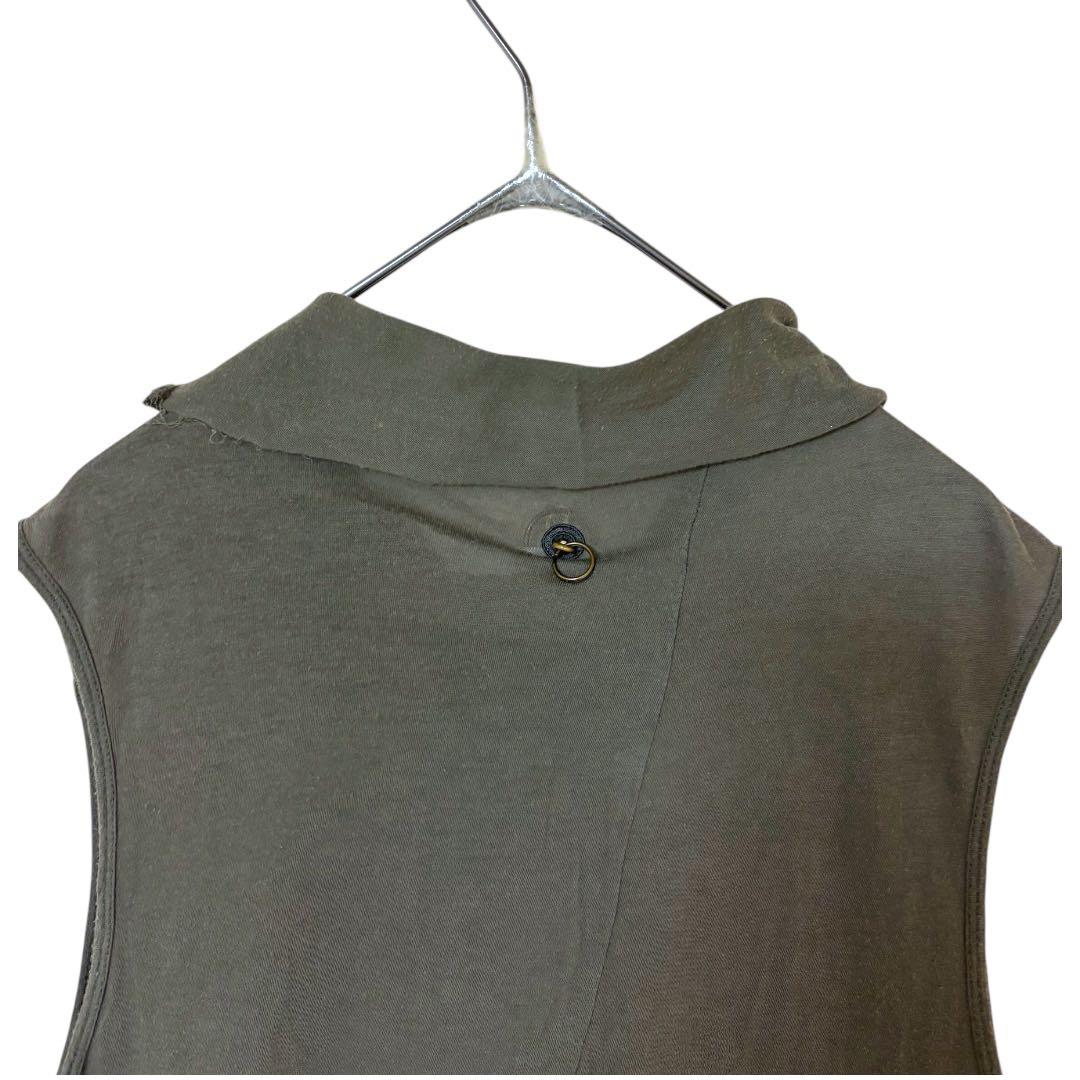 【希少】シヴァ SIVA★00's★変形★ハイネック★タンクトップ M カーキ