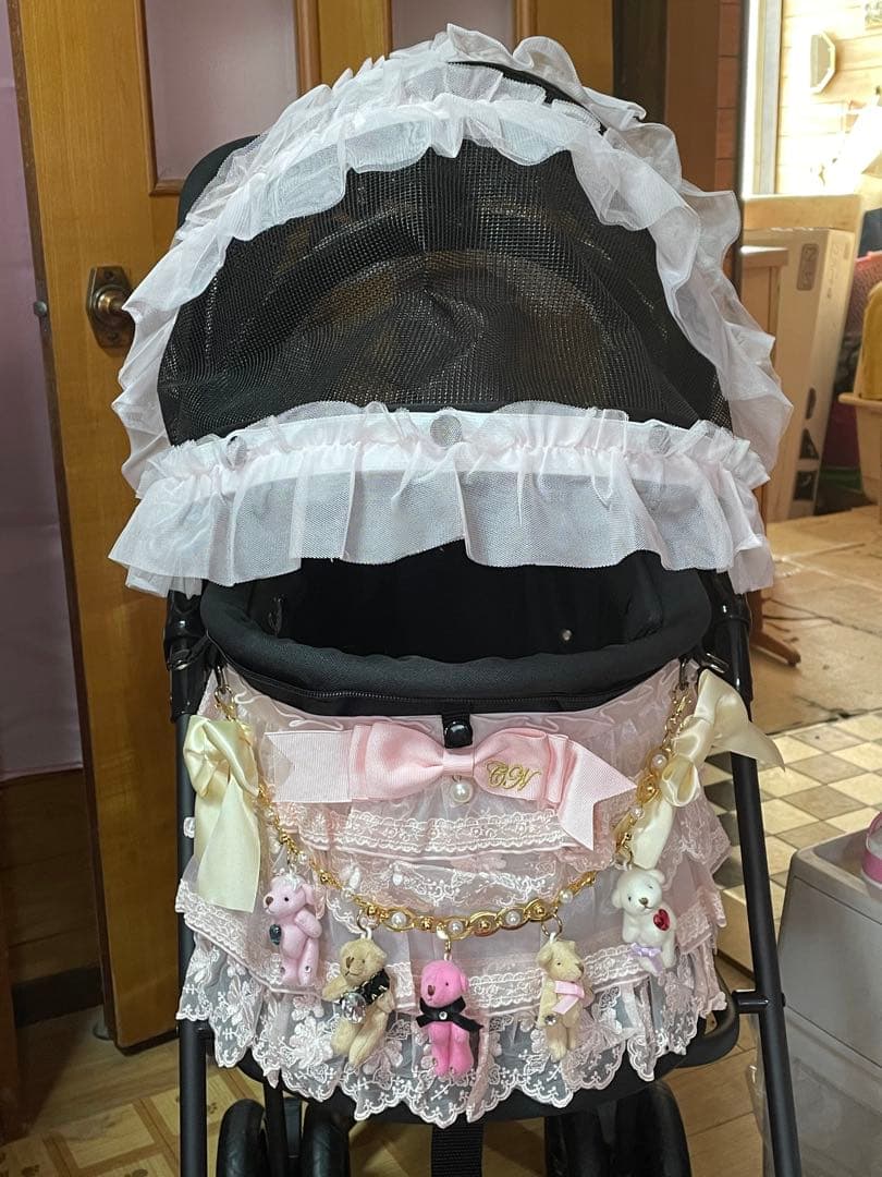 天使のカート×きゃんナナ ラブリーレースカバー ピンク Mサイズ