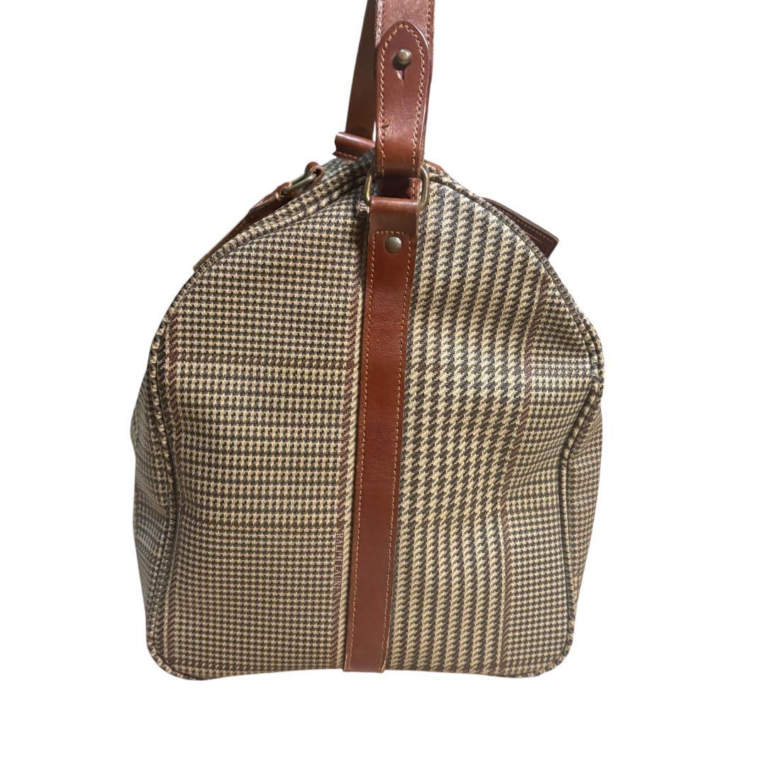 希少】ポロラルフローレン 千鳥格子 ボストンバッグ 2way 大容量