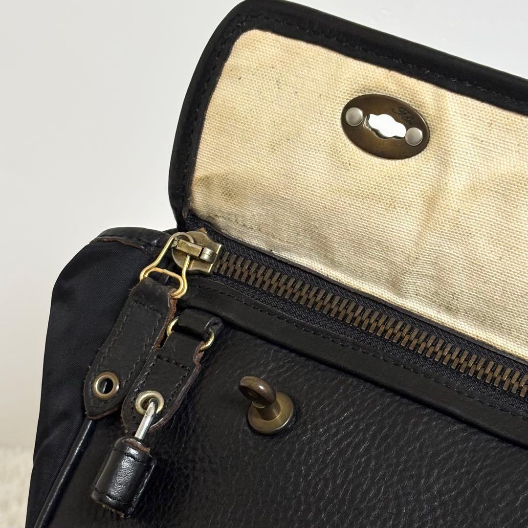 フェリージ ブリーフケース ショルダーバッグ 2way ターンロック ブラック