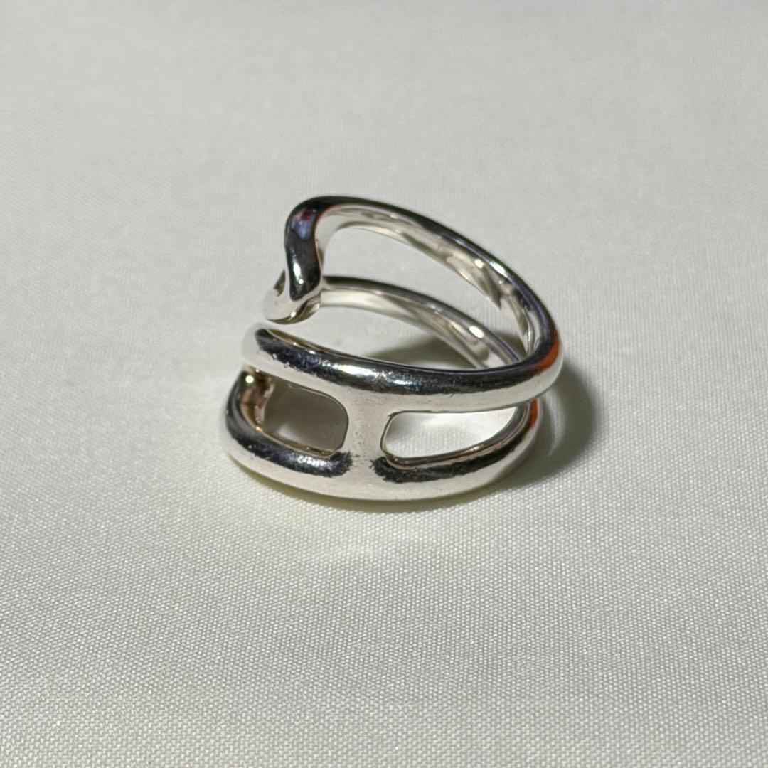 エルメス シェーヌダンクル ツイスト リング シルバー925 サイズ50