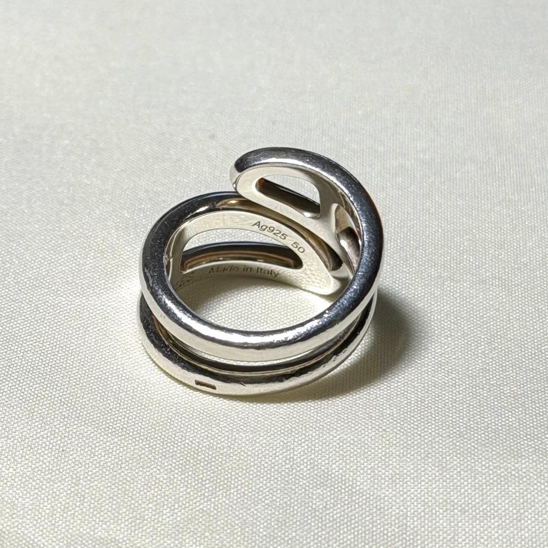 エルメス シェーヌダンクル ツイスト リング シルバー925 サイズ50