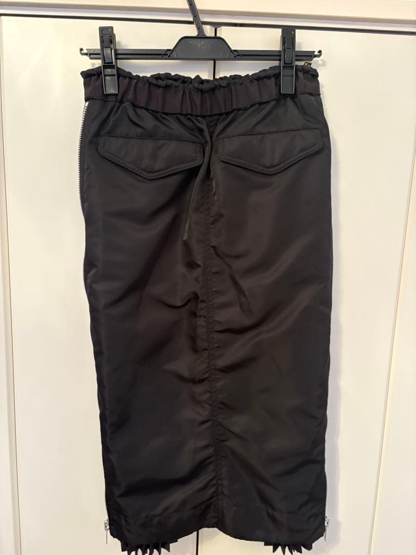 sacai MA-1 Nylon Twill skirt サイドジップスカート