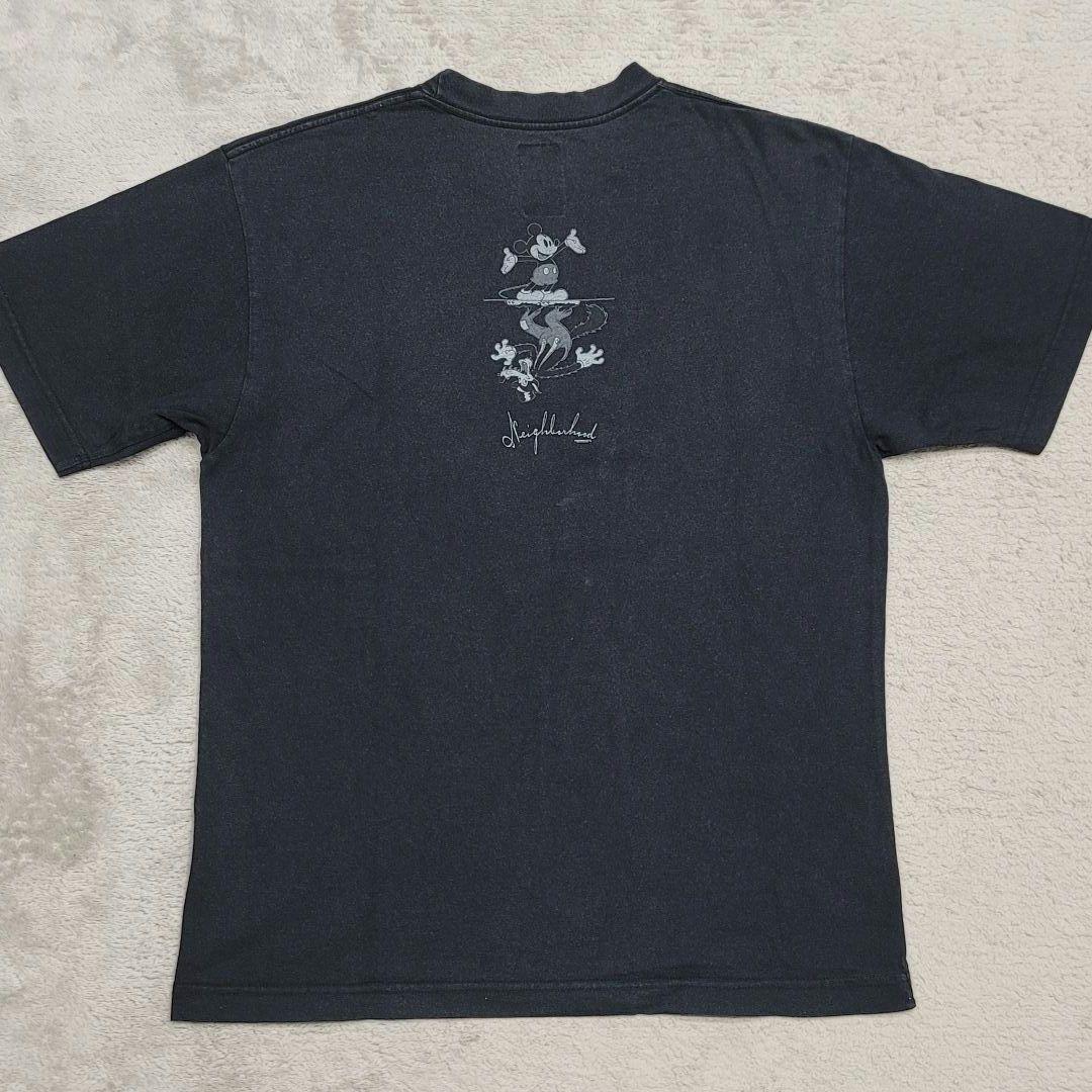 ネイバーフッド おおかみTシャツ ディズニー 黒 Disney ミッキー