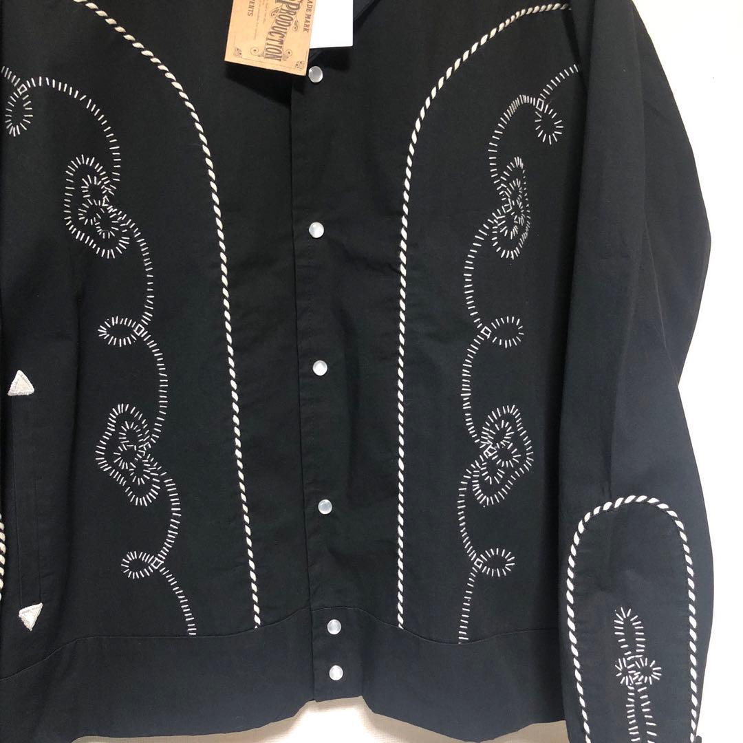 【未使用タグ付き】Backers ウエスタンジャケット　L ブラック