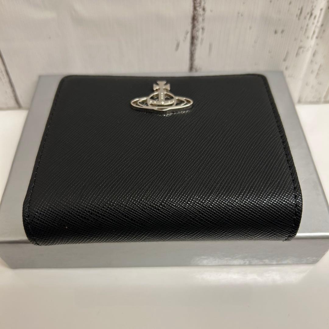 ショッパー付き】Vivienne Westwood♡二つ折り財布 ブラック - メルカリ
