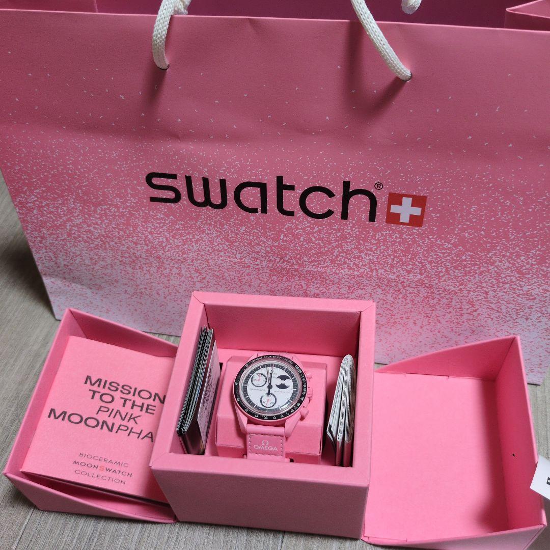 スウォッチオメガ　 Mission to the Pink Moonphase