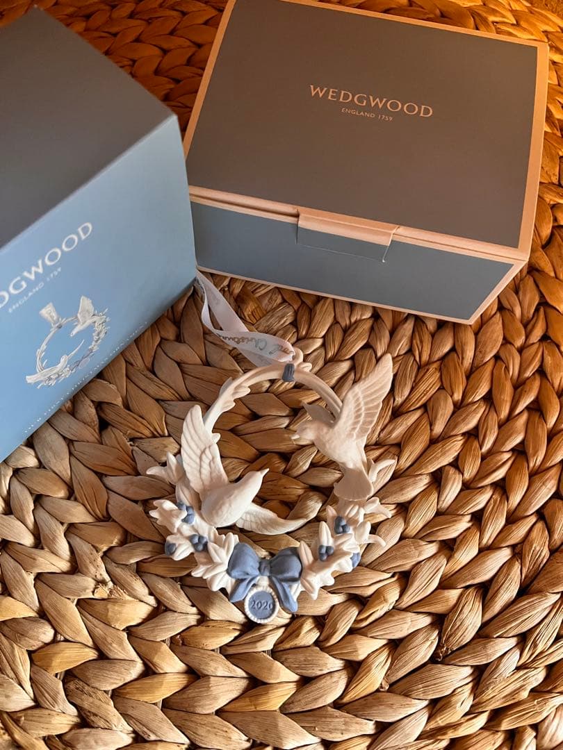 新品 ウェッジウッド クリスマスオーナメント 2020 ハト Christmas2020