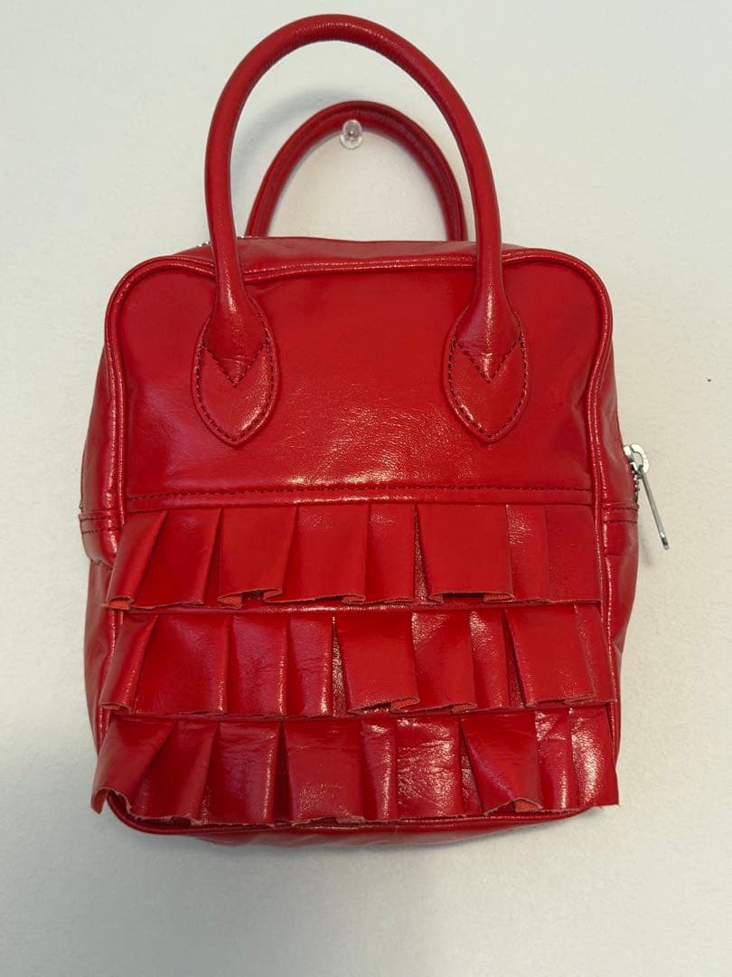 コムデギャルソンガール フリルバッグ 赤 COMME des GARCONS GIRL - 希少 限定 レッド コムデギャルソンガール