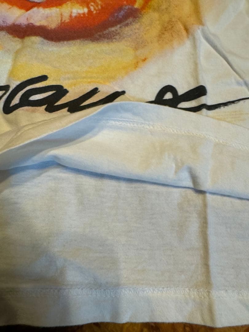 レディガガ白グラフィックTシャツサイズ表記L2010年コピーライト入り