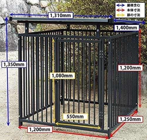 ゆ*お様 ワンちゃんパネル 2-2 シングル屋根セット 大型犬用野外サークル ワンちゃんパネル 2-2 シングル屋根セット 大型犬用野外サークル