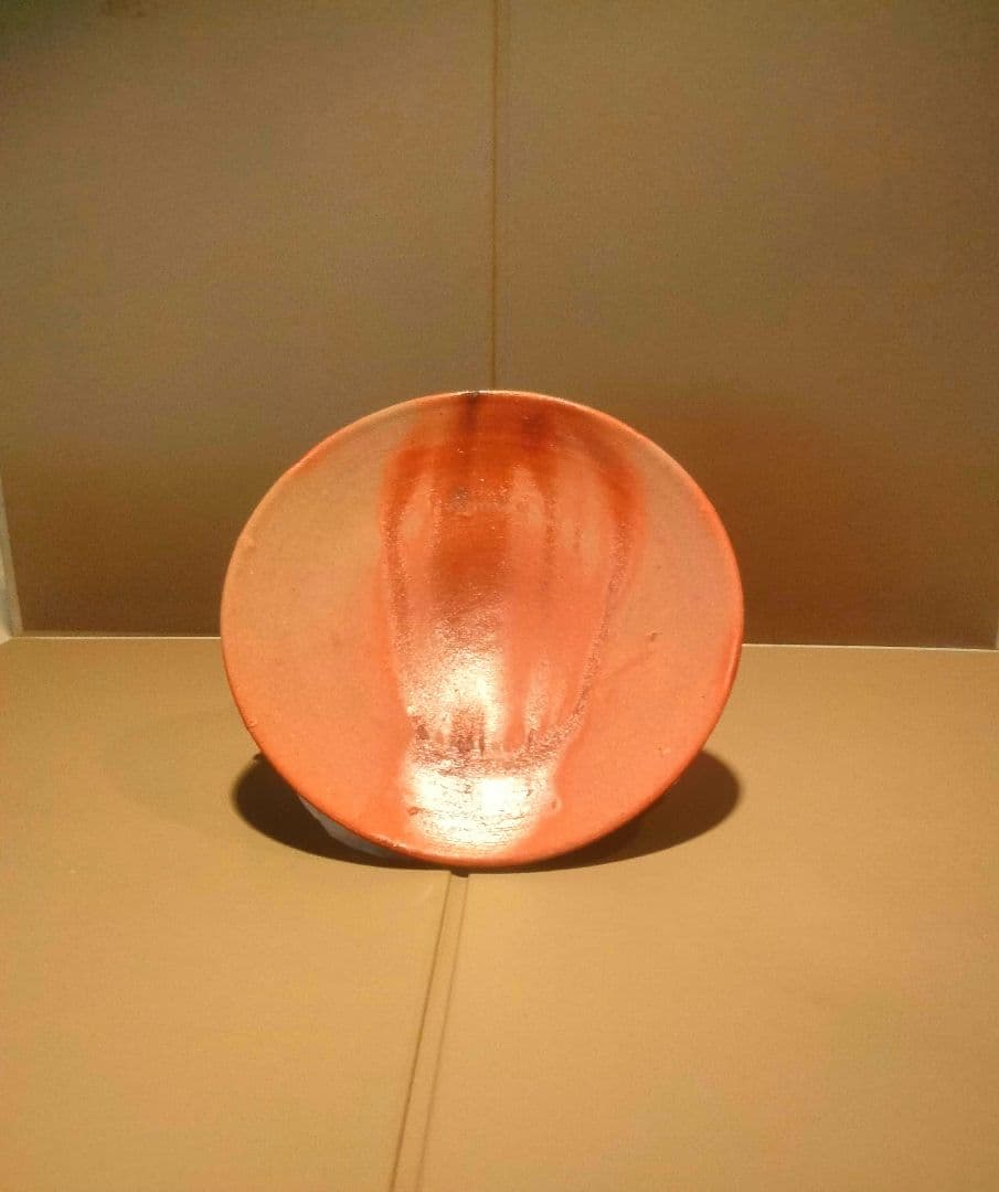 備前焼　榊原学　緋襷皿　ぐい呑み