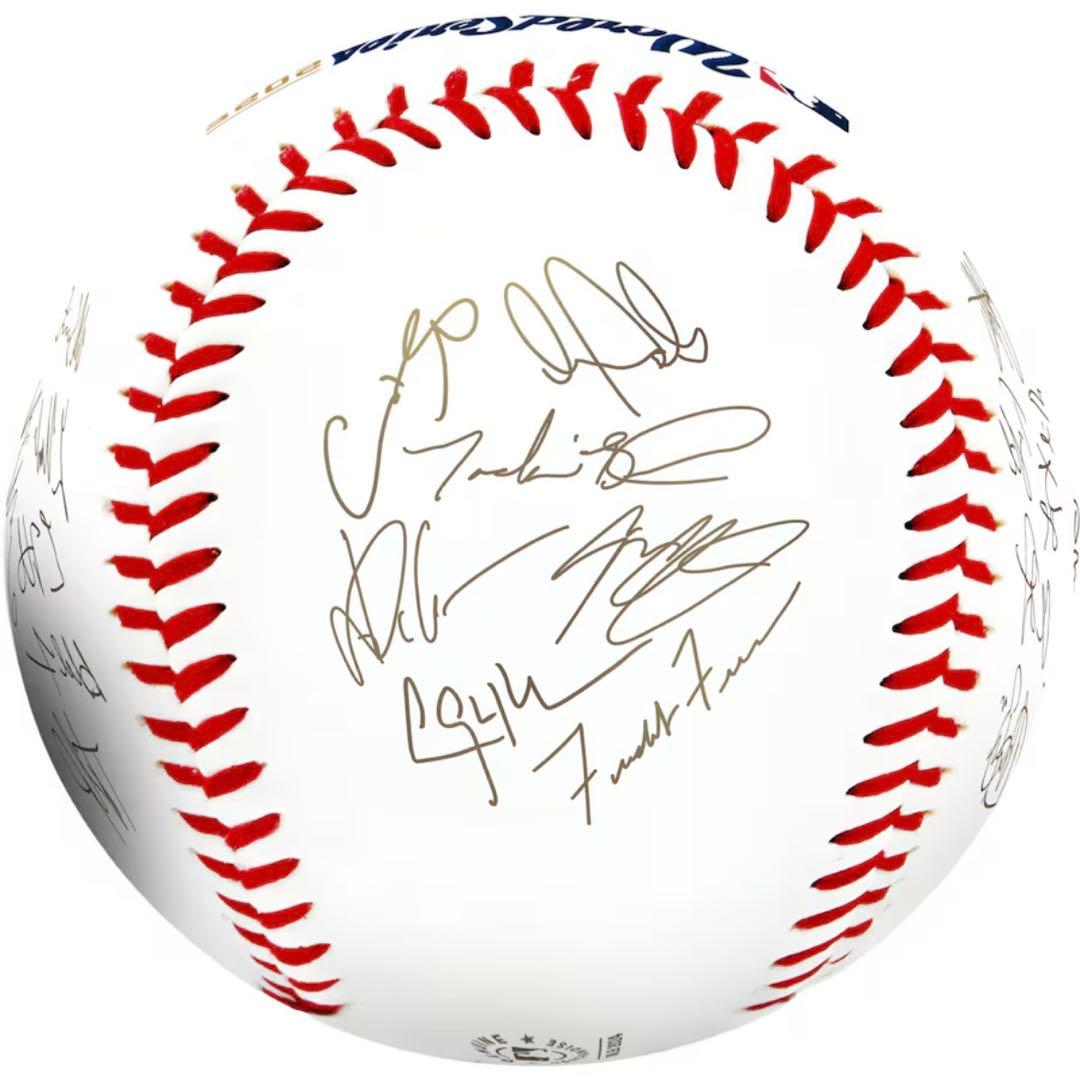 ドジャース 2025 ワールドチャンピオン ボール 全選手サイン入り ゴールド