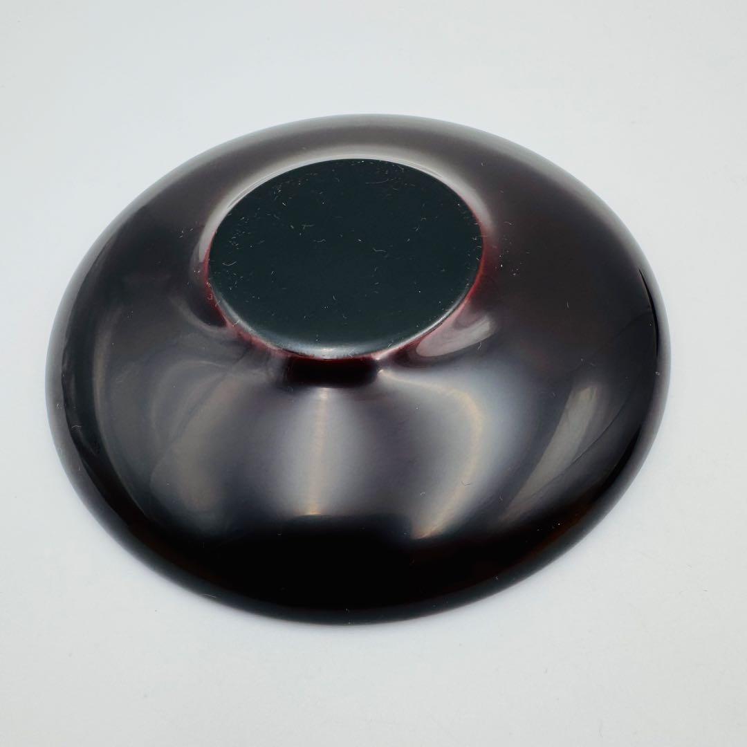 【輪島塗　五島屋謹製　蔓草　茶托五客　共箱】漆器　アンティーク　茶道具