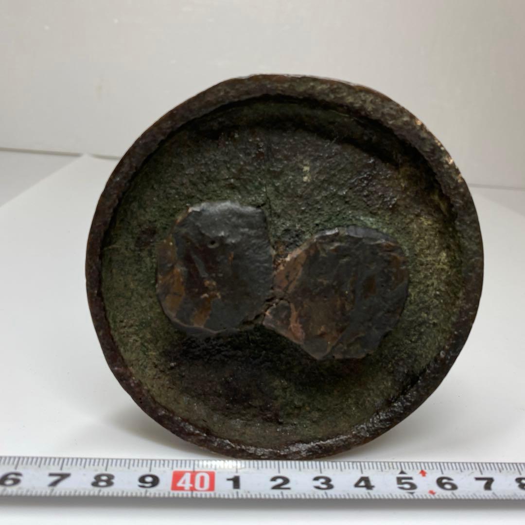 古銅 童子神 1804g 木箱付 トコエ 東さ7-0424☆2F