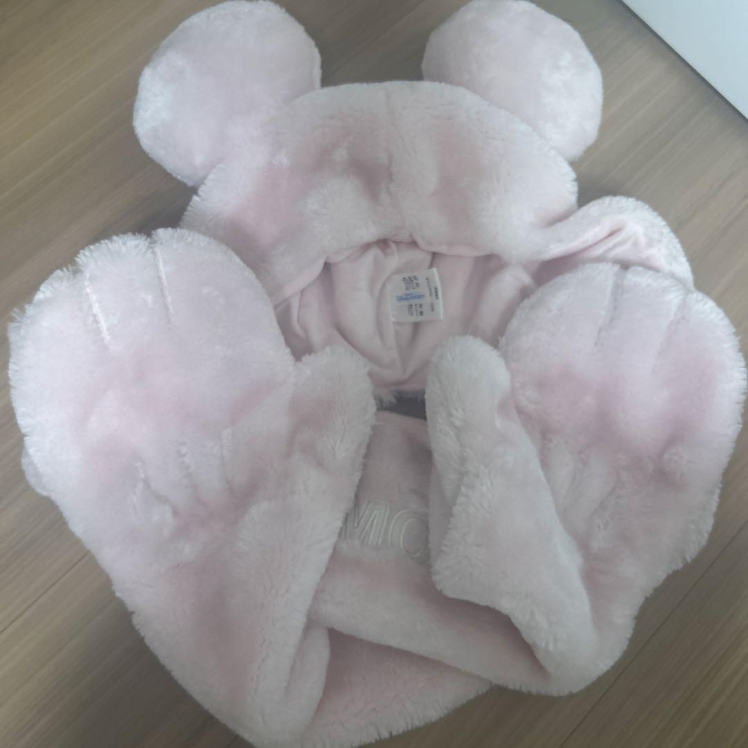 ディズニー ピンクマフラー ミッキー 40周年 ミッキーマウス 耳付き