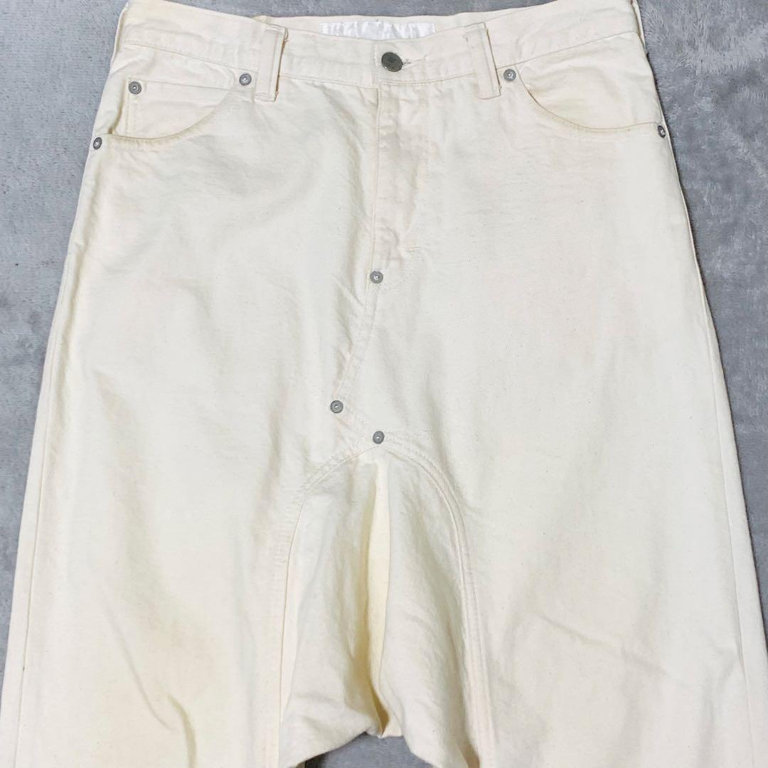 GANRYU comme des garcons ホワイトサルエルパンツ - メルカリ