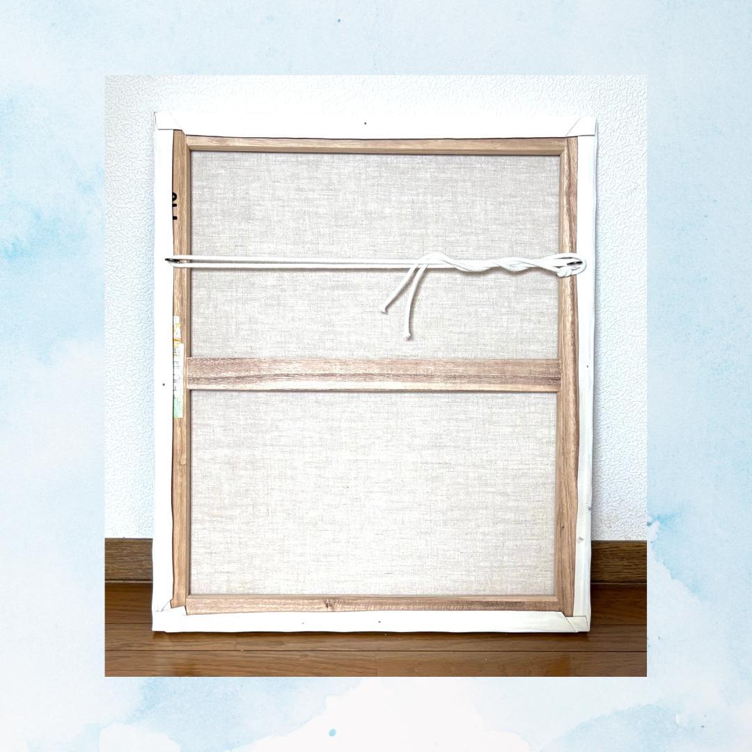 風景画「山間を走る列車」　鉄道風景 北アルプス 油彩画 印象派風 山