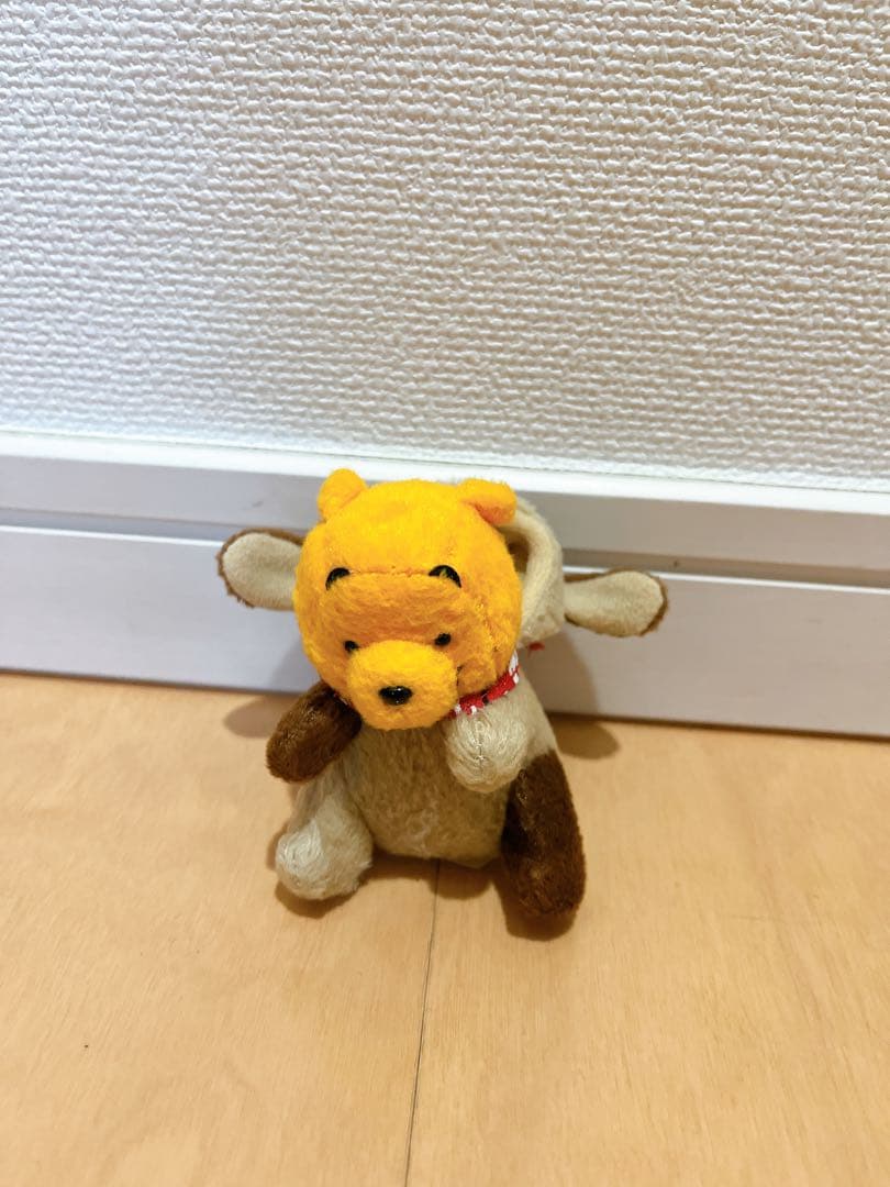 【激レア】レトロ ディズニーストア 犬プーさんキーチェーン マスコット