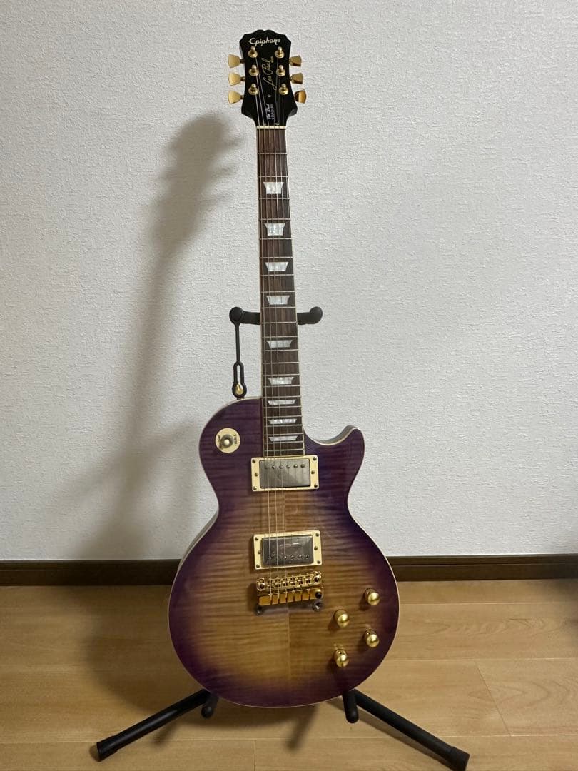 ち*）様 Epiphone エピフォン レスポール スタンダード パープル レア 美品】Epiphone レスポール STANDARD PRO エレキギター 紫 Epiphone
