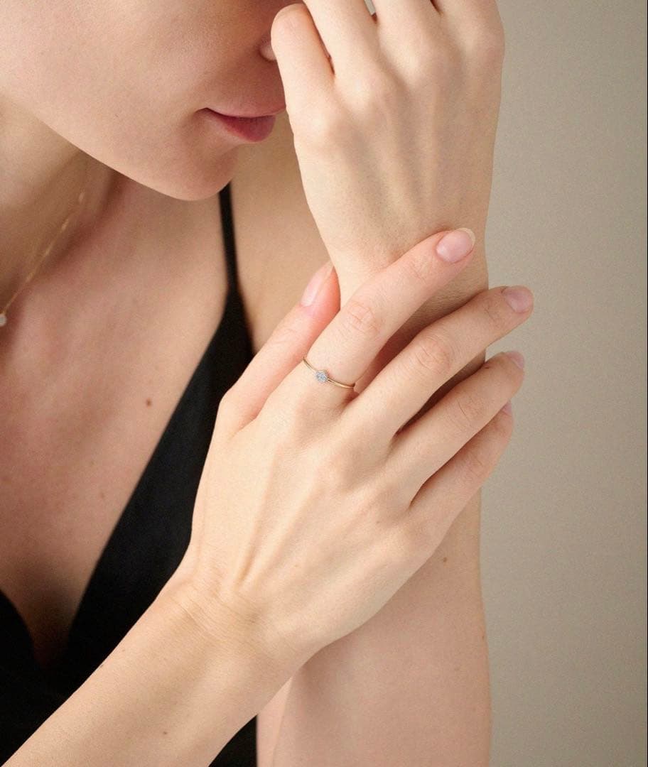 ete エテ 10YG ブリリアント ダイヤモンド リング