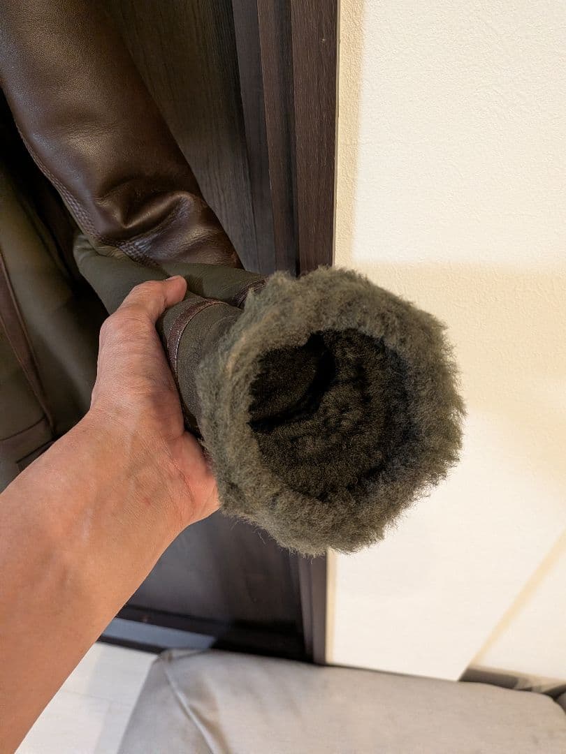 AKM　ムートンジャケット　グリーン