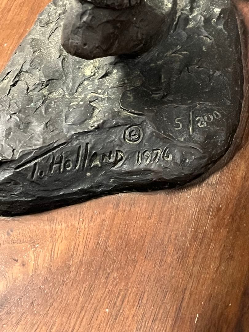 ブロンズ製 置物 彫刻 古美術 骨董 J. Holland