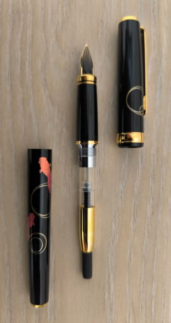 新品】PLATINUM プラチナ万年筆 金沢箔 金魚