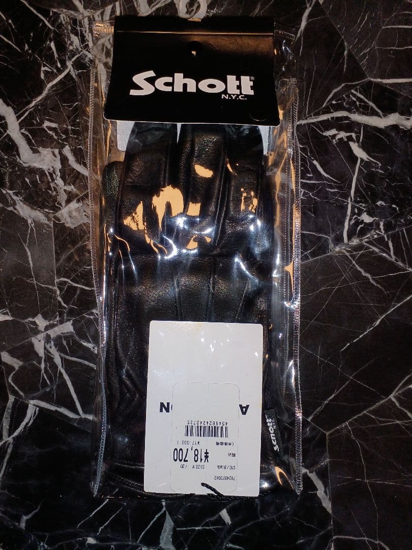 Schott（ショット）レザー(牛)グローブ スマホ対応 手袋 サイズM