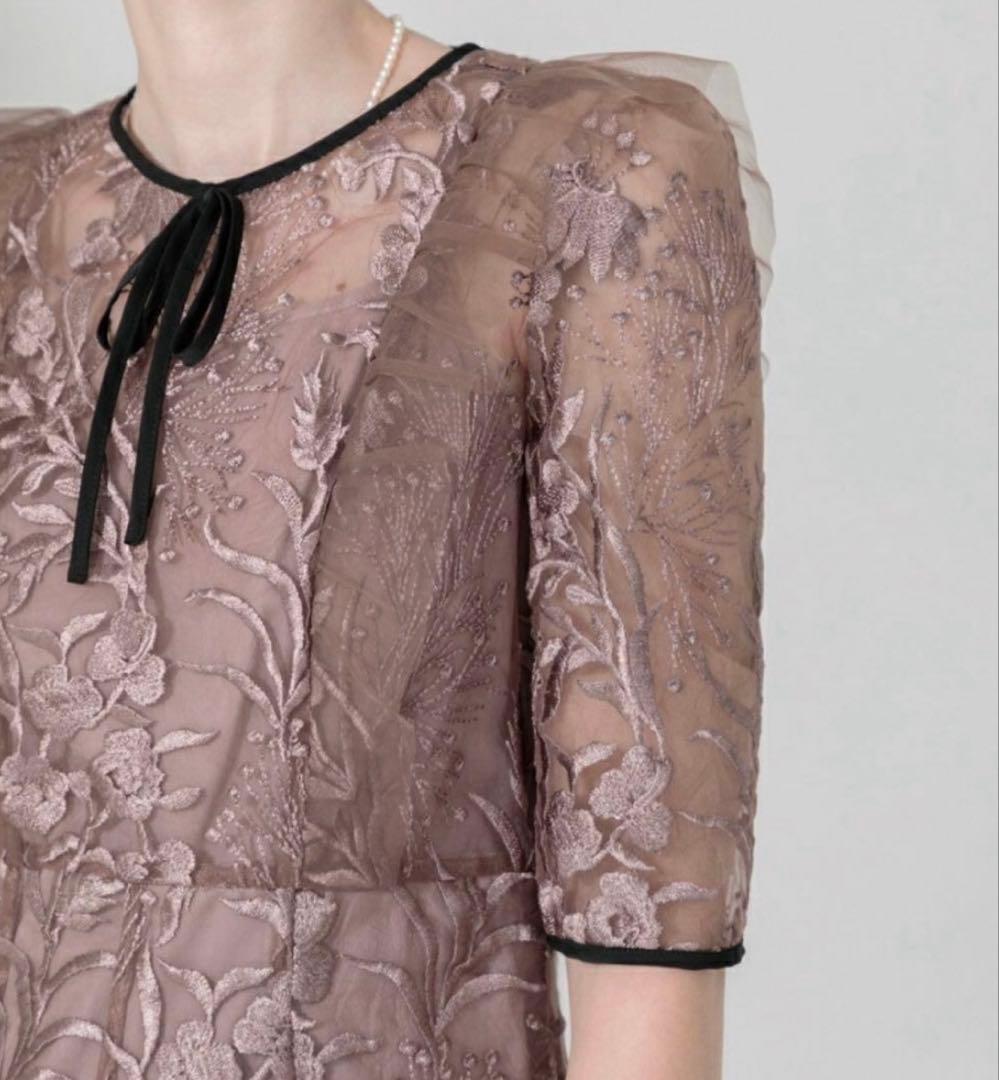 leja 刺繍 ブライダル レース ドレス M 結婚式 パーティー 即購入◎