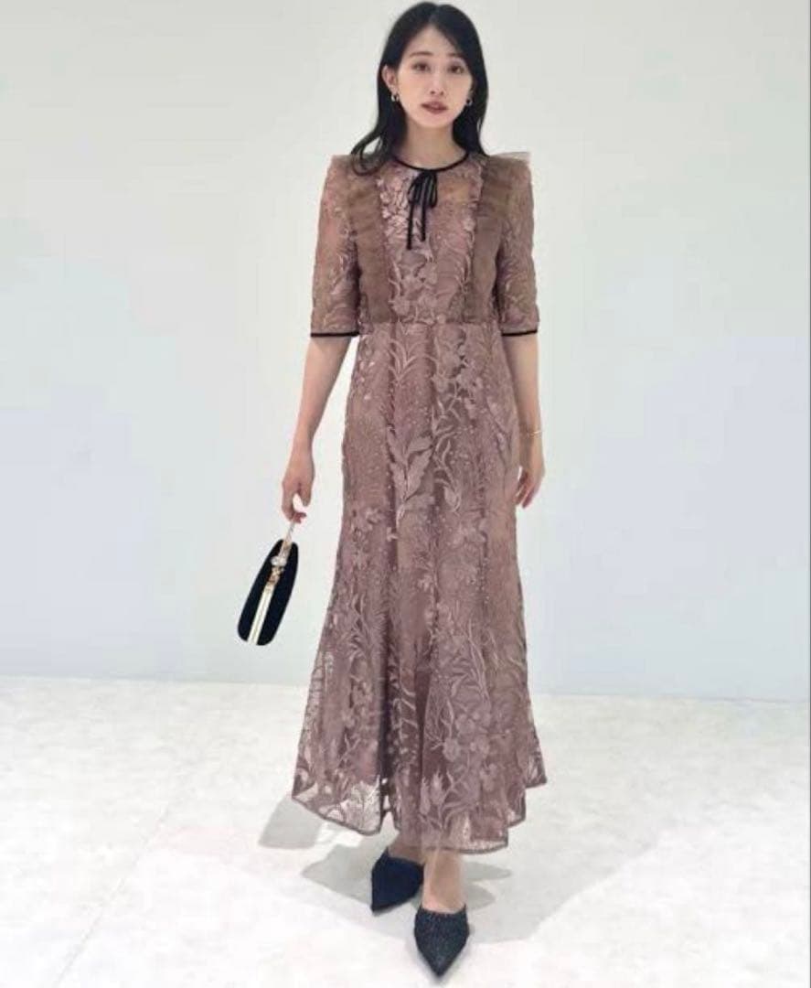 leja 刺繍 ブライダル レース ドレス M 結婚式 パーティー 即購入◎